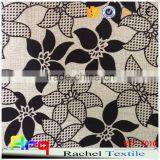 Middle East Style Linen Cotton Flocked Upholstery Fabric Used for Curtain Sofa Cushion Material thumbnail-4