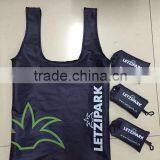 Custom 210 t Ripstop Nylon These Reusable Folding Shopping Bag With Small Pouch thumbnail-4