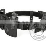 Tactical military belt with pouches, with nylon webbing and thread