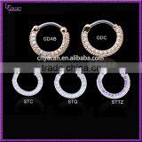Attractive Design Round Paved Gems Septum Piercing thumbnail-1