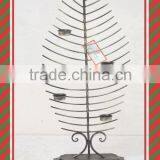 Metal Candle Stand With Leaf Shape