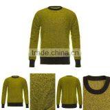 VAN-A15-M032 England Style Stripe Patches Design Men Round Neck Cashmere Sweaters thumbnail-1