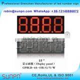 Asian Led Digital Gas Price Display 8.8.8.8 (12inch ) R/W/Y/W/B Color thumbnail-4