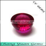 Cabochon Cut Round Shape Synthetic Ruby Gems thumbnail-3