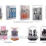 Hot Sale Cheap Stainless Steel Plastic Handle Cutlery Set thumbnail-5