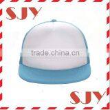 Adjustable Blank Wholesale Flat Brim Mesh Trucker Cap thumbnail-4