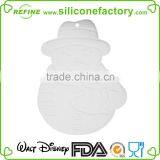 100% Food Grade Heat Resistant Silicone Pad Mat/ Coaster With Snowman Style thumbnail-2