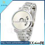 Unique Alloy Watchcase Stainless Steel Band Men Quartz Watch thumbnail-1