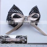 fashion barrettes with bow and crystal stone