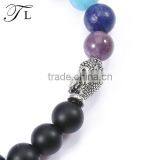 Natural Marble/Lava /Tiger Eye/ Onyx Stone Bracelet Dull Polish Stone Bracelet thumbnail-3