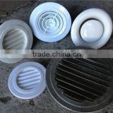 Plastic adjustable round air ceiling diffuser