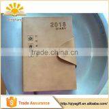 Custom Chinese Character Print Promotional Journal PU Leather Recycled Notebook