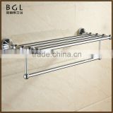 11120 European design zinc alloy chrome bathroom accessory towel shelf