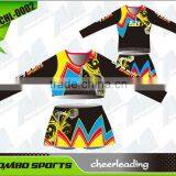Digital Print Ladies Cheerleading Crop Top and Skirts thumbnail-1