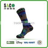 Blue Green Black Camouflage Compression Sports Socks thumbnail-4