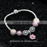 Factory Direct Supply Silver Charm S925 Pinenut Silver Bead Safety Chain Fit for All Brand European Bracelet A017 thumbnail-6