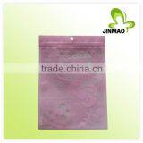 Romantic Purple Fashion Hollow Design Laminated Zipper Bag