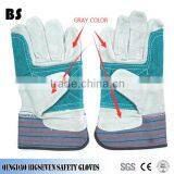 BSSAFETY Short Double Plam Leather Welding Work Glove for Korea USA thumbnail-3