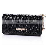 Geometry Pattern PU Leather Women Wallet With Pendent, Evening Clutch Handbag (BBYT006)