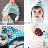 Baby winter warm cotton hat with velvet