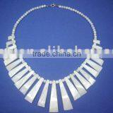 White Chinese River Shell Jewelry as Shell Customized Necklace thumbnail-1