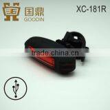 COB Red LED Bicycle Rear Light,usb Rechargeable,silicon Bicycle Light thumbnail-2