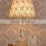 Graceful Lace Lampshade Clear K9 Crystal Table Lamp thumbnail-1