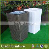 100% Handmade Rattan Furniture Used Garden Flower Pot thumbnail-5