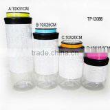 White Spraying Plastics Cylinder Glass Milk Bottle thumbnail-1