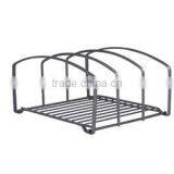 4 Compartments Office Desktop Metal Mesh Books Documents Pantry Rack thumbnail-2