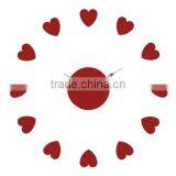 DIY Acrylic Red Hearts Wall Clock thumbnail-1