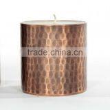 Fancy Copper Hammerred Tin Candle thumbnail-1