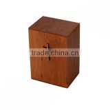Best price Wholesale Wooden Urn with corss Price For ashes