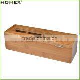 Factory Price 4 Slot Bamboo Wood Tea Storage Box/Homex_Factory thumbnail-2
