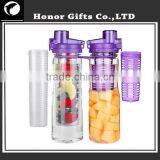 Factory Wholesale Custom Logo BPA Free Fruit Infuser Water Bottle