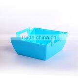 New PP Plastic Square Storage Basket With Handle thumbnail-2