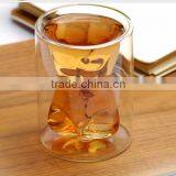 Promotion 6oz 180ml Double Wall Glass Cup thumbnail-1