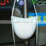 White Ceramic Rope Hanging Planter Set With 4 Flower Pots Plant Containers thumbnail-5