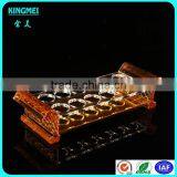 Pop Acrylic Glass Cup Rack Lucite Bullet Cup Displays Gold Acrylic Holder Bullets Cup Stand thumbnail-2