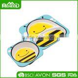 Children Honeybee Plates & Bowl Set, 2pcs Bee Shape Good Quality Kids Dinnerware thumbnail-1