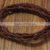 Electrical Wire Fabric Weaving Cable Colorful 2 Cord Textile Braided Wire thumbnail-2