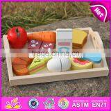 New Design Preschool Food Set Toys Wooden Kids Play Food W10B184 thumbnail-6