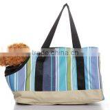 2015 Fashion Stripe Handle Dog Carrier Handbag thumbnail-2