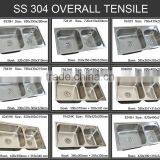 Double Bowl Stainless Steel Drop-In Topmount Kitchen Sink thumbnail-3