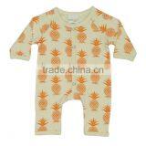 Organic 2017 Spring New Design Long Baby Clothes Romper High Quality Embroidered and Printed Long Sleeve Baby Rompers thumbnail-1