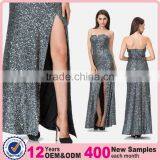 2017 Guangzhou Factory Women Clothing Sequin Prom Dress Model thumbnail-1