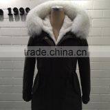 Lady Colour Fur White Clour Multi Colour Parka thumbnail-3