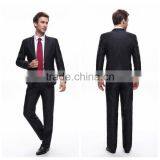 Formal Black Wool Coat Business Suit for Man thumbnail-1