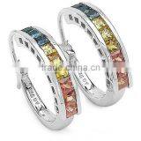 Diamond Hoop Earrings, Bangle Earrings, Fashion Bangle Earrings, Earrings Jewelry,Bangles Hoop Earring. thumbnail-1