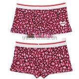 2017 China Manufacture OEM Customized Fashion Design Band 95%Cotton 5%Spandex 3D Print Boyshort Boxers Sport Women Underwear thumbnail-4